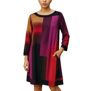 Style & Company Multi Color Dress. Sz M